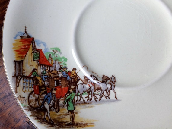 Vintage J&G Meakin Sunshine Pickwick Saucer, England - Etsy