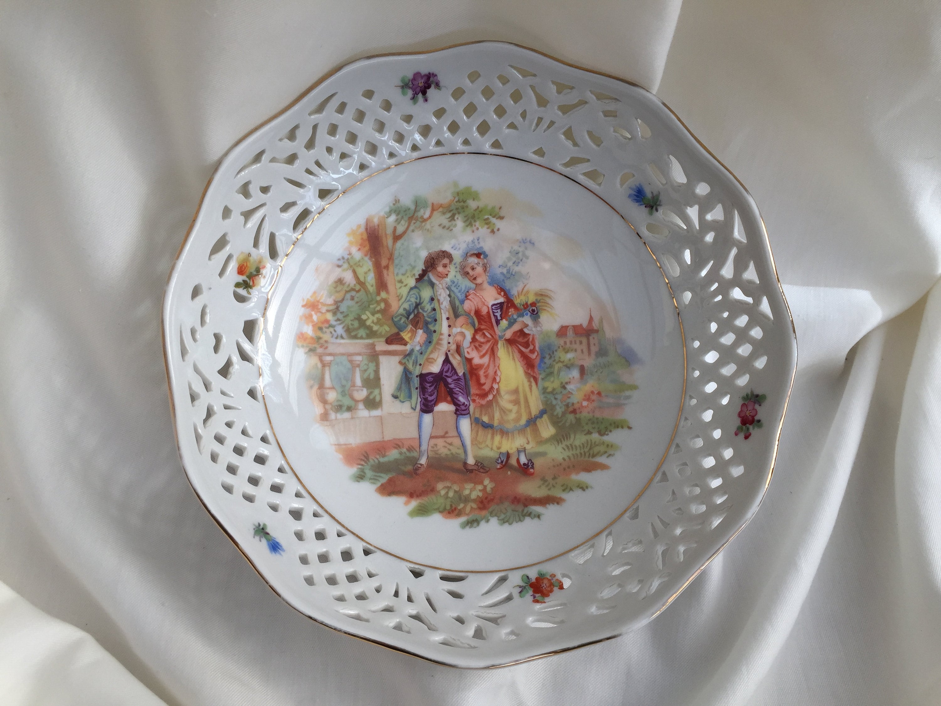 Vintage Schumann Arzberg (germany) Large Round Fine Bone China