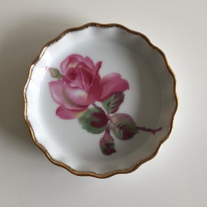 Portagioie vintage Westminster Australia in porcellana fine, modello Rosa Rosa #1494