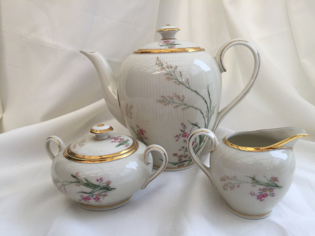 Schumann Arzberg Bavaria Vintage Coffee Pot, Sugar Bowl and Creamer Set ...