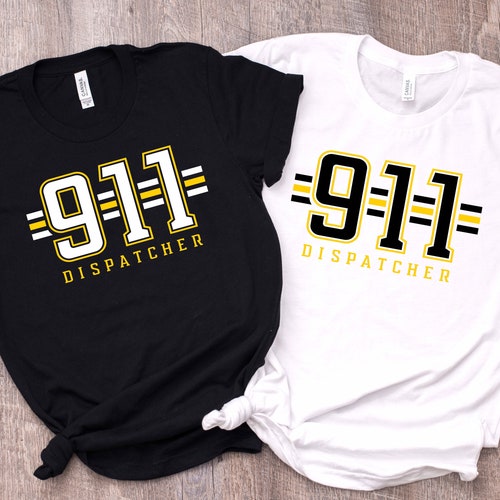 Dispatcher Tshirt Week Thin Gold Line Etsy