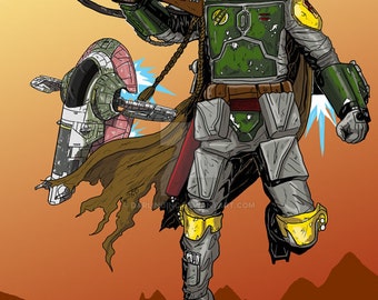 Boba fett print