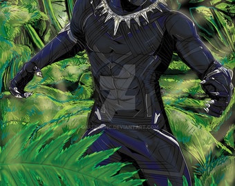 Black panther print