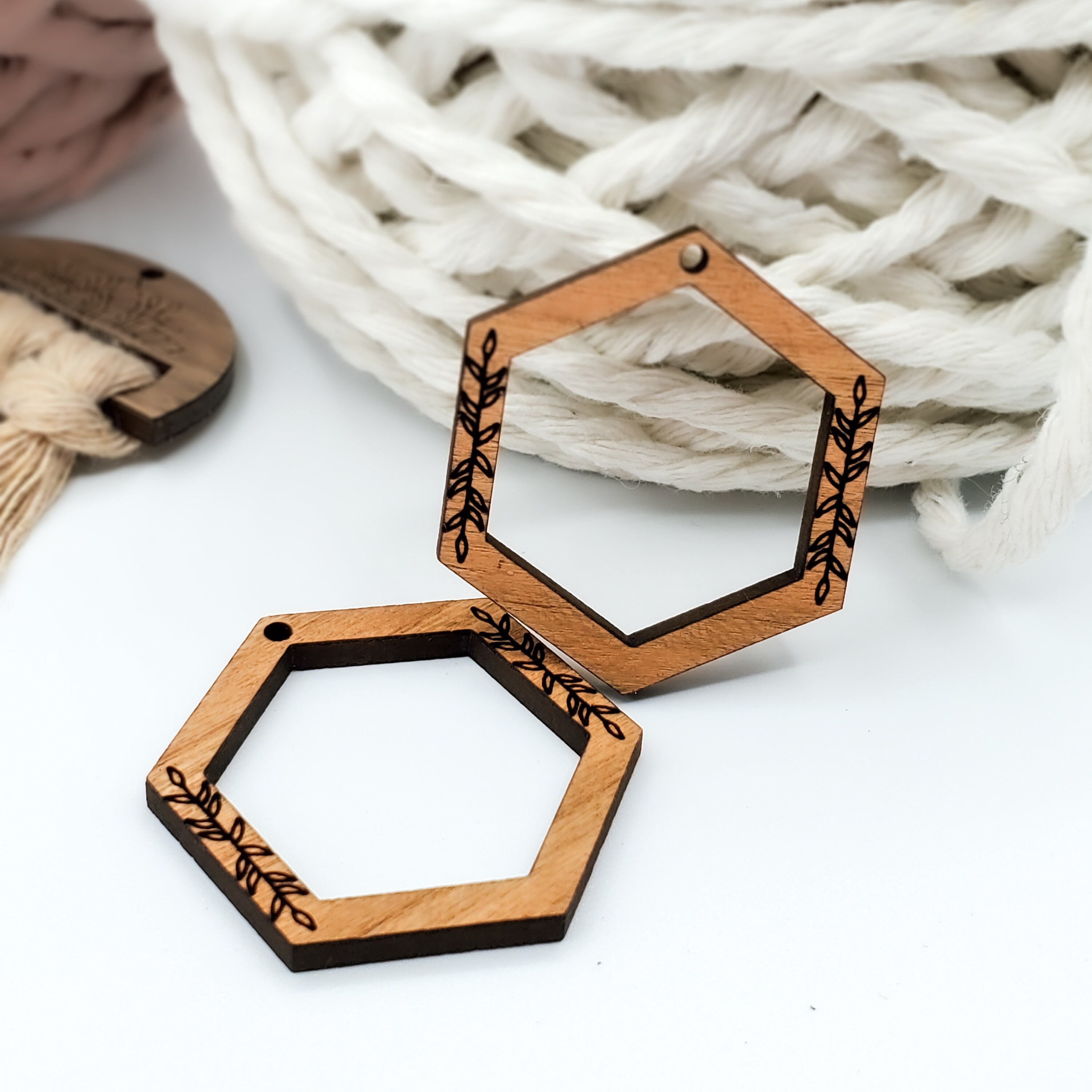 wallpapers Macrame Earring Supplies wooden macrame earring blanks wood earring supplies laser engraved hexagon wooden earrings macrame supplies earring diy