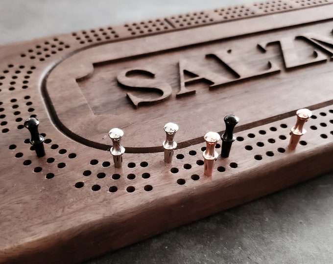 Cribbage Board Crib Board Wood Cribbage Board Personalized Crib Board