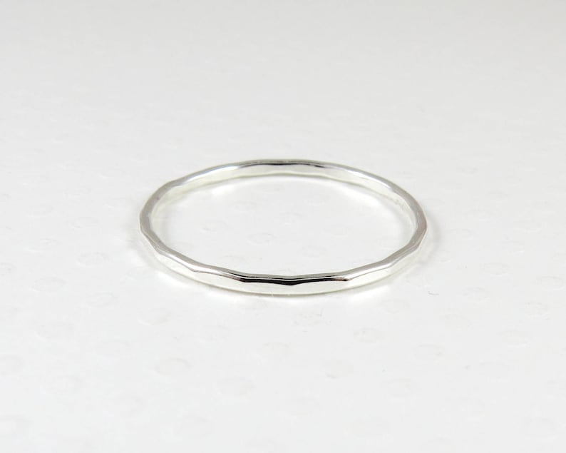 Thin Sterling Silver Ring Sterling Silver Stacking Ring Minimlist Ring Gift for Her Silver Ring Thumb Ring