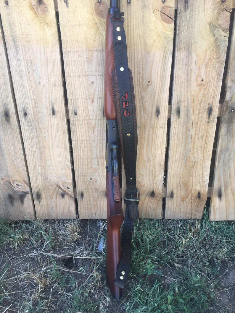 Custom leather gun sling Etsy