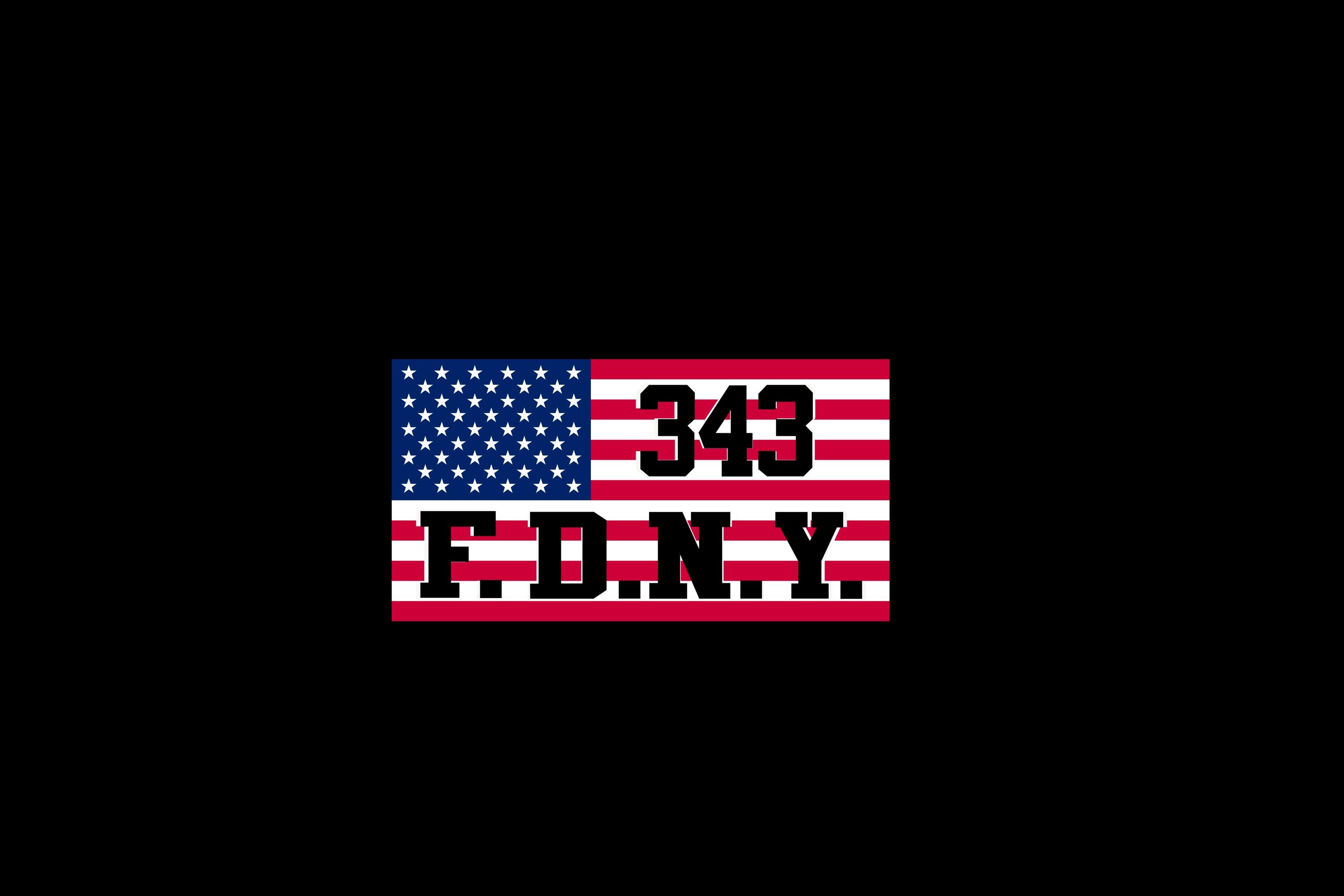 FDNY 343 Commemorative American Flag Sticker - Etsy