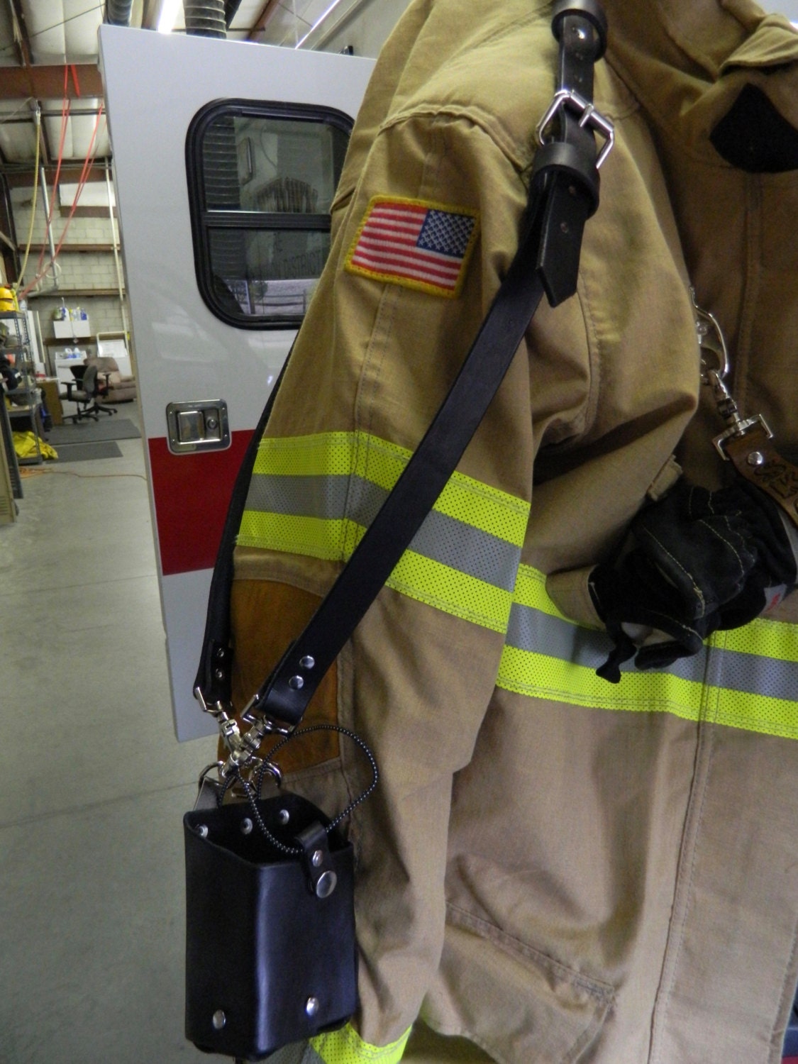 Fire Radio Strap With Bucket Firefighter Radio Holder With Etsy