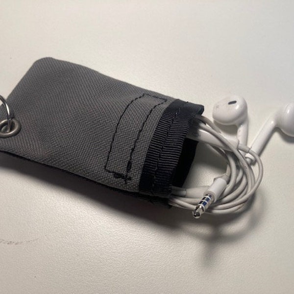 Tactical Cordura Ear Phone bud case and holder