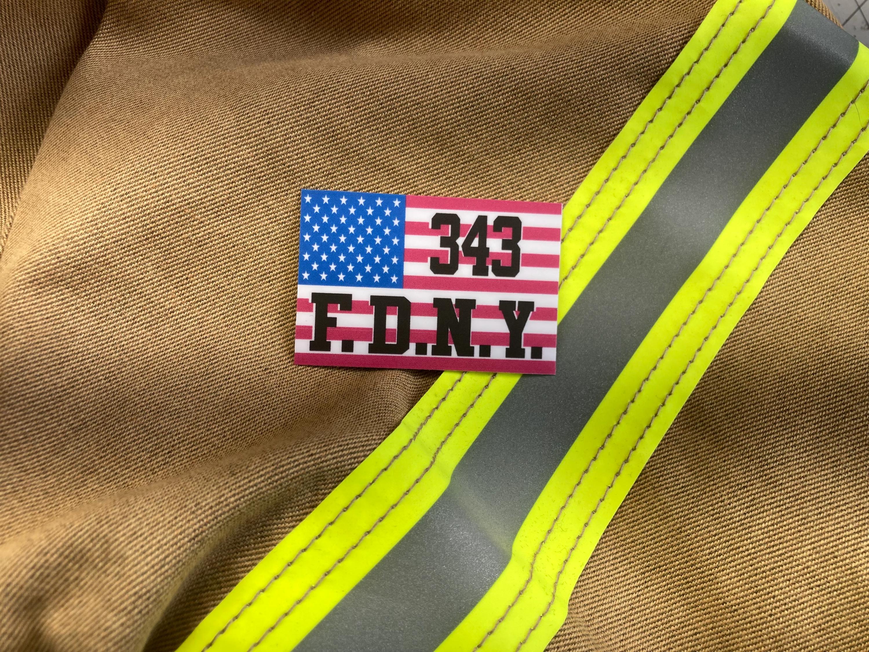 FDNY 343 Commemorative American Flag Sticker - Etsy