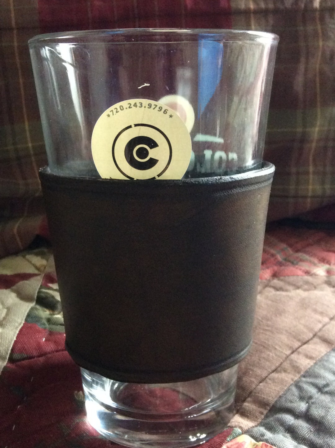 Pint Glass Sleeve, Drink Holder, Leather Drink Wrap Etsy