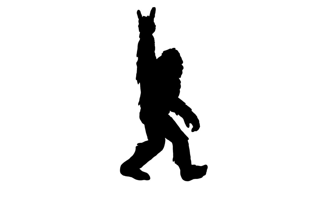 Yeti Sasquatch Big Foot Rock on Sticker - Etsy