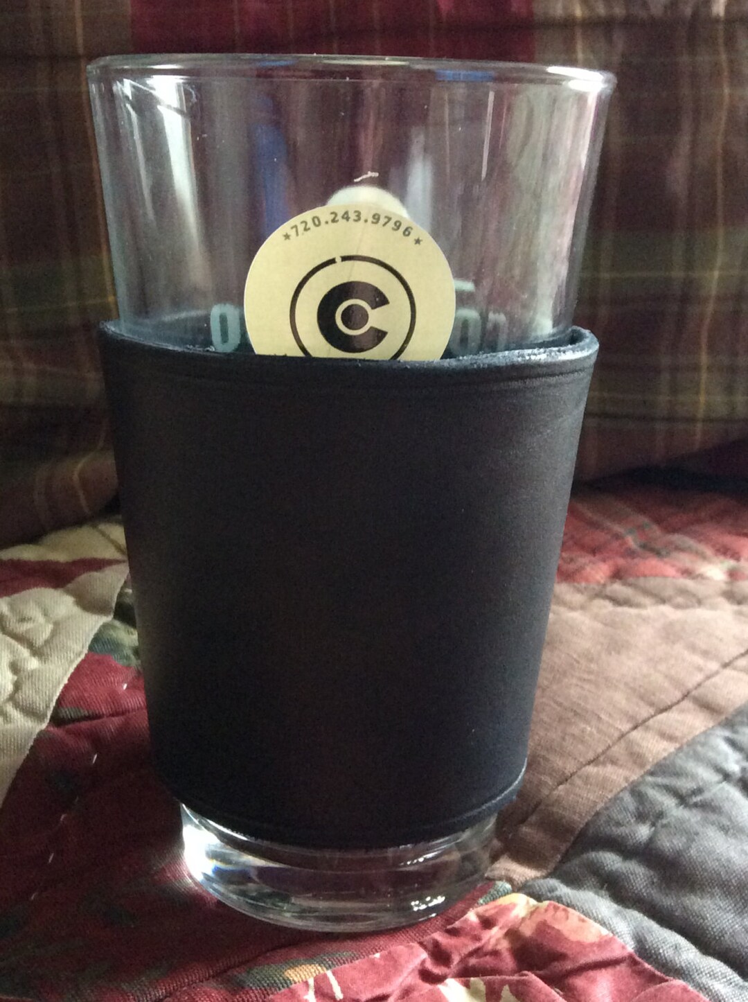 Pint Glass Sleeve, Drink Holder, Leather Drink Wrap Etsy