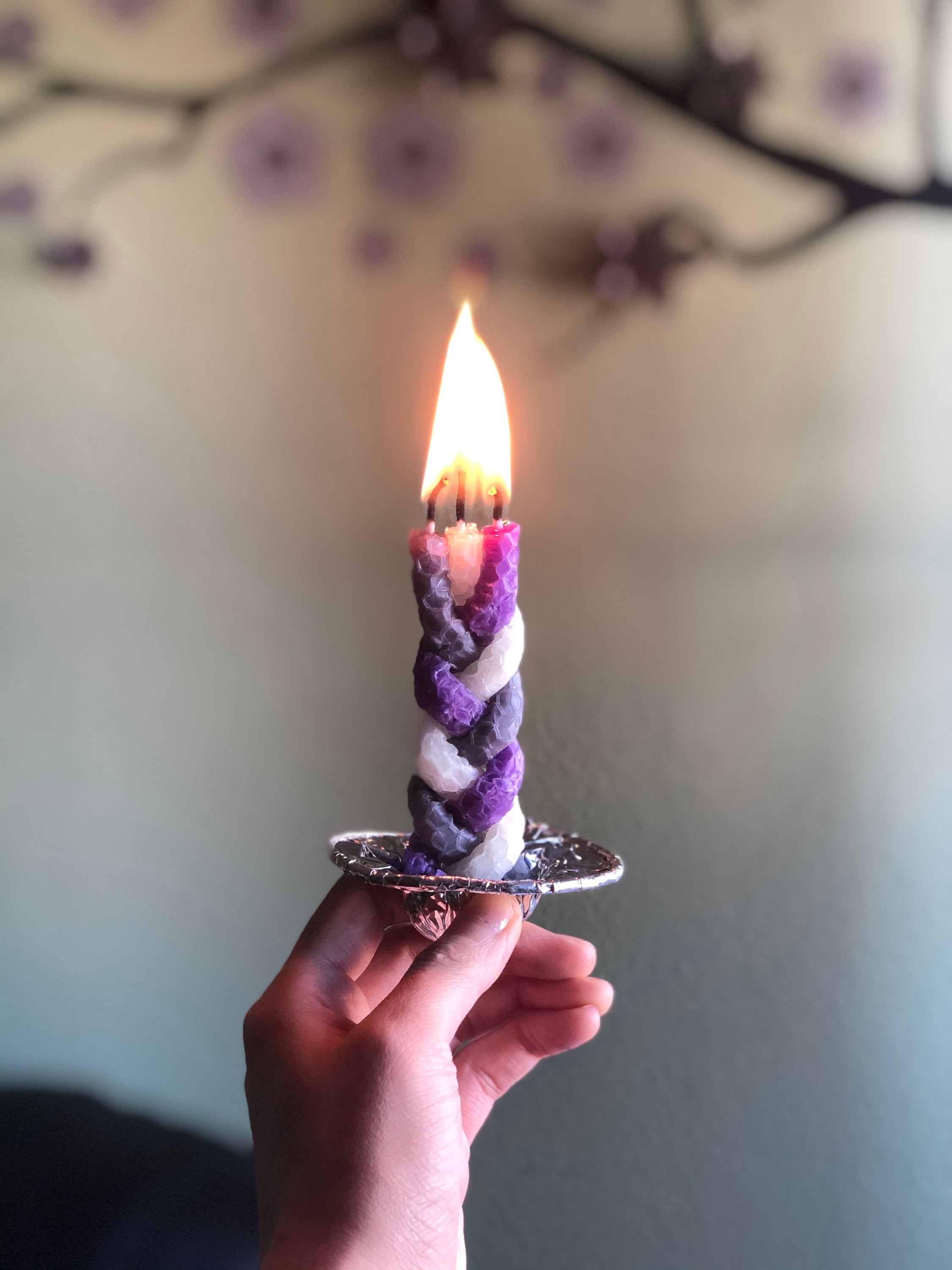 Mini Havdalah Candle 3 Wick Travel Size Beeswax Etsy