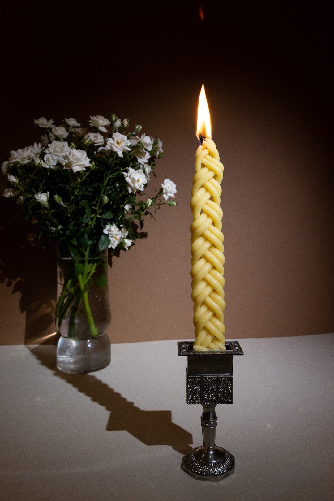 Beeswax Havdalah Candle Braided 6 Wick for Havdalla Natural Etsy UK