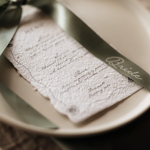 WILLOW | Ribbon Placecard