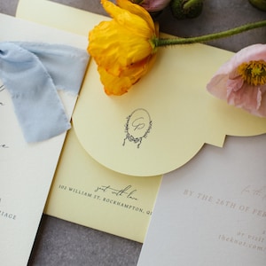 Clementine | Yellow invitation suite image 4