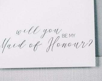 Will You Be My? | Maid Of Honour Card