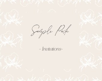SAMPLE PACK | Invitations