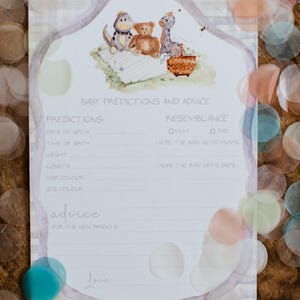 LUNA | Babyvoorspellingskaarten Dino Picnic