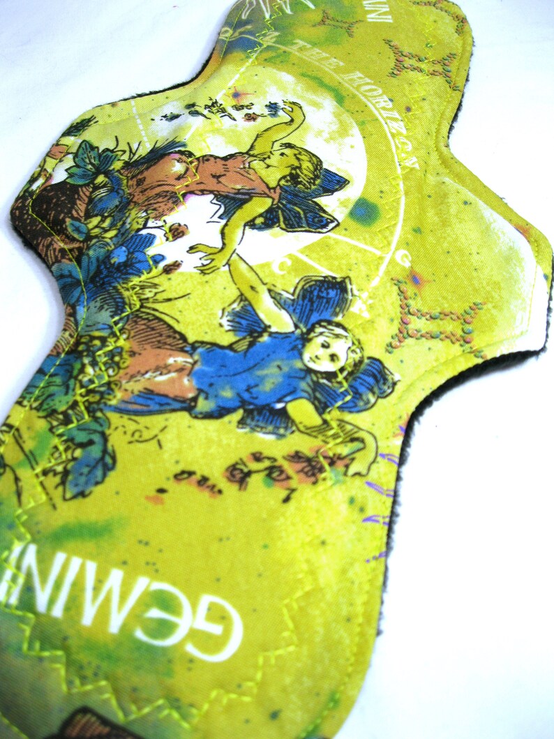 ZORB reusable cloth pad extra heavy absorbency 13 Gemini Zodiac Cloth Pad