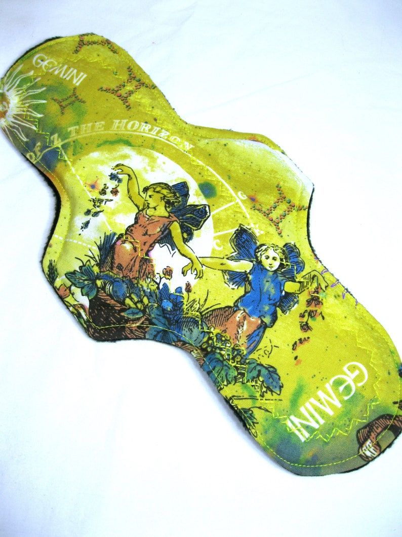 ZORB reusable cloth pad extra heavy absorbency 13 Gemini Zodiac Cloth Pad