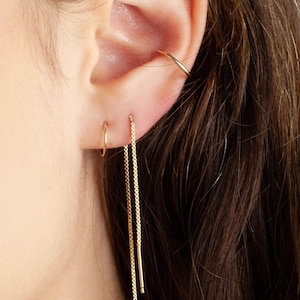Ear Cuff Ring, Fake Muschel Piercing, Ear Cuff kein Piercing, Conch Ohrring Gold, Ear Cuff Wrap, Gold Ohr Manschette