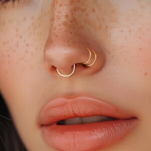 Spiral Nose Ring Etsy UK