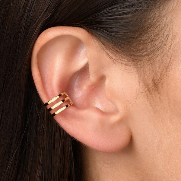 Conch Orbital Earring, Mid Ear Earring, Orbital Cuff, Ear Jacket Earring, Clip on Cuff