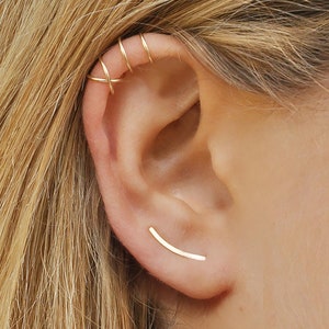 Statement Earrings Set, Dainty Climber Earrings, Multiple Piercing Imitation