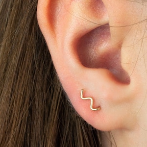 Tiny Studs Gold, Mismatch Earrings Set, Minimalist Studs, Geometric Studs, Mix n Match Earrings