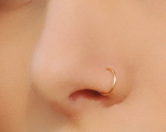 6mm Fake Nose Ring, Fake Nose Ring Cuff, Clip in Nose Ring, No Piercing Needed