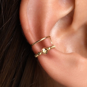 Orbital Ear Cuff, Mid Ear Earring, No Piercing Needed, Conch Hoop Imitation
