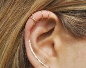 NEW YEAR SALE Set of 3 - Ear Climber, Ear Cuff, Double Ear Cuff, Earring Climbers 30mm, Criss Cross Ear Cuff, Climber Earrings, Ear Crawlers