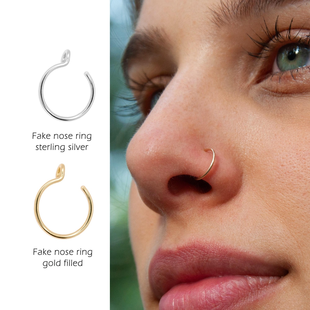 Clip on Nose Ring: Sterling Silver Fake Piercing UK