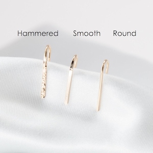 Dainty Arc Earrings, Uneven Earrings, Ear Climber Cuff, Ear Cuff Earrings, Second Hole Piercing