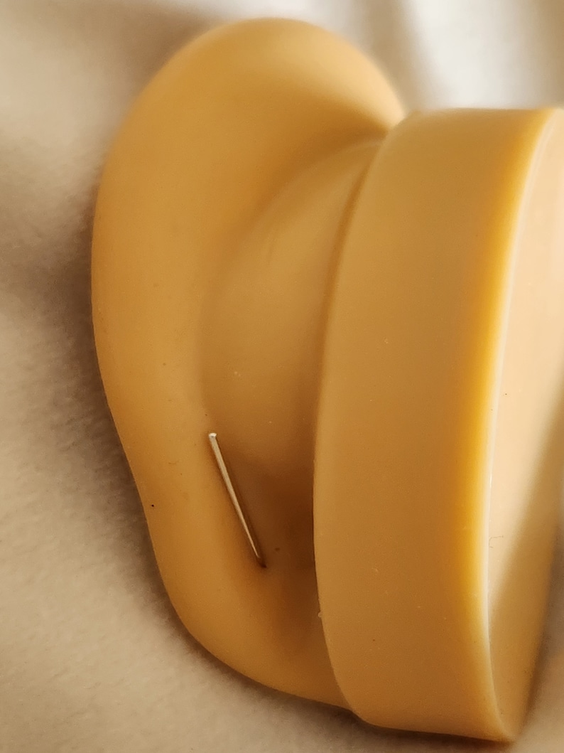 Minimalist Threader Earrings Arc Hoops, Open Hoop Earrings, Hammered Bar Earrings image 5