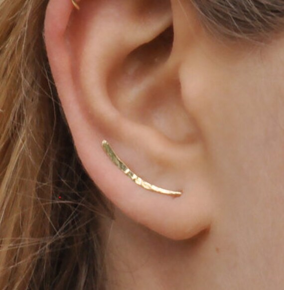 baguette earring studs