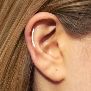 Helix Ear Climber, Helix Stud Earring, Cartilage Piercing, Helix Jewelry