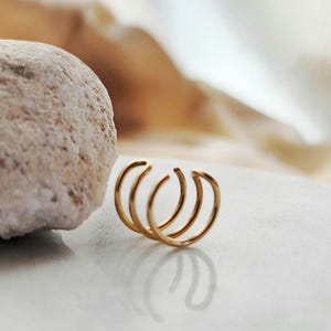Minimalistic Ear Cuff, Cartilage Earring no Piercing Needed, Helix Cuff, Clip on Earring