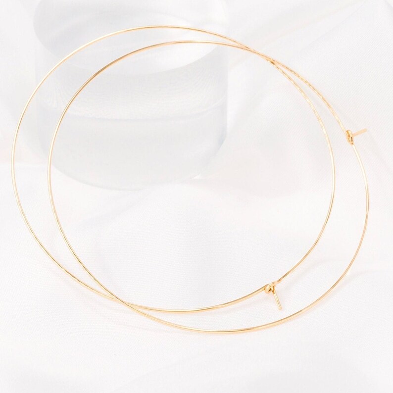 14k Gold Filled Hoops Extra Large Hoops Medium Hoop Etsy
