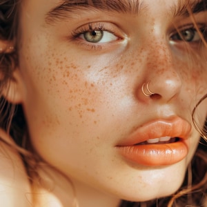 Piercing doble falso, piercing para la nariz sin necesidad de perforación, imitación de piercing de doble aro, joyería minimalista