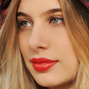 NOSE RING, Nose Hoop, 24 22 20 Gauge, 14K Nose Ring, Dainty Nose Ring, Nose Hoop, Gold Nose Ring, Tiny Nose Ring, Septum, Cartilage, Helix