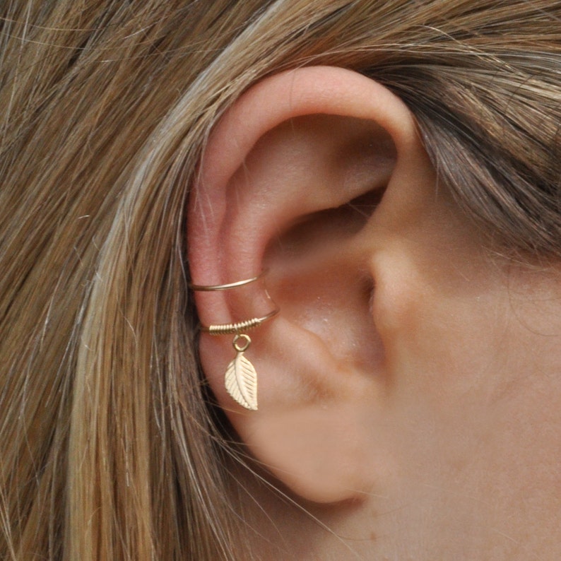 Fake Conch Piercing Gold Filled Ear Cuff Dainty Ear Cuff Etsy