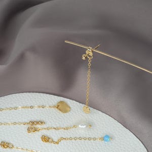 Earring Chain Attachment, Stud Earring Add Ons with Charms, Earring Backs image 8
