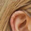14K Gold Filled Ear Cuff, Fake Helix Piercing, Cartilage Jewelry Clip on