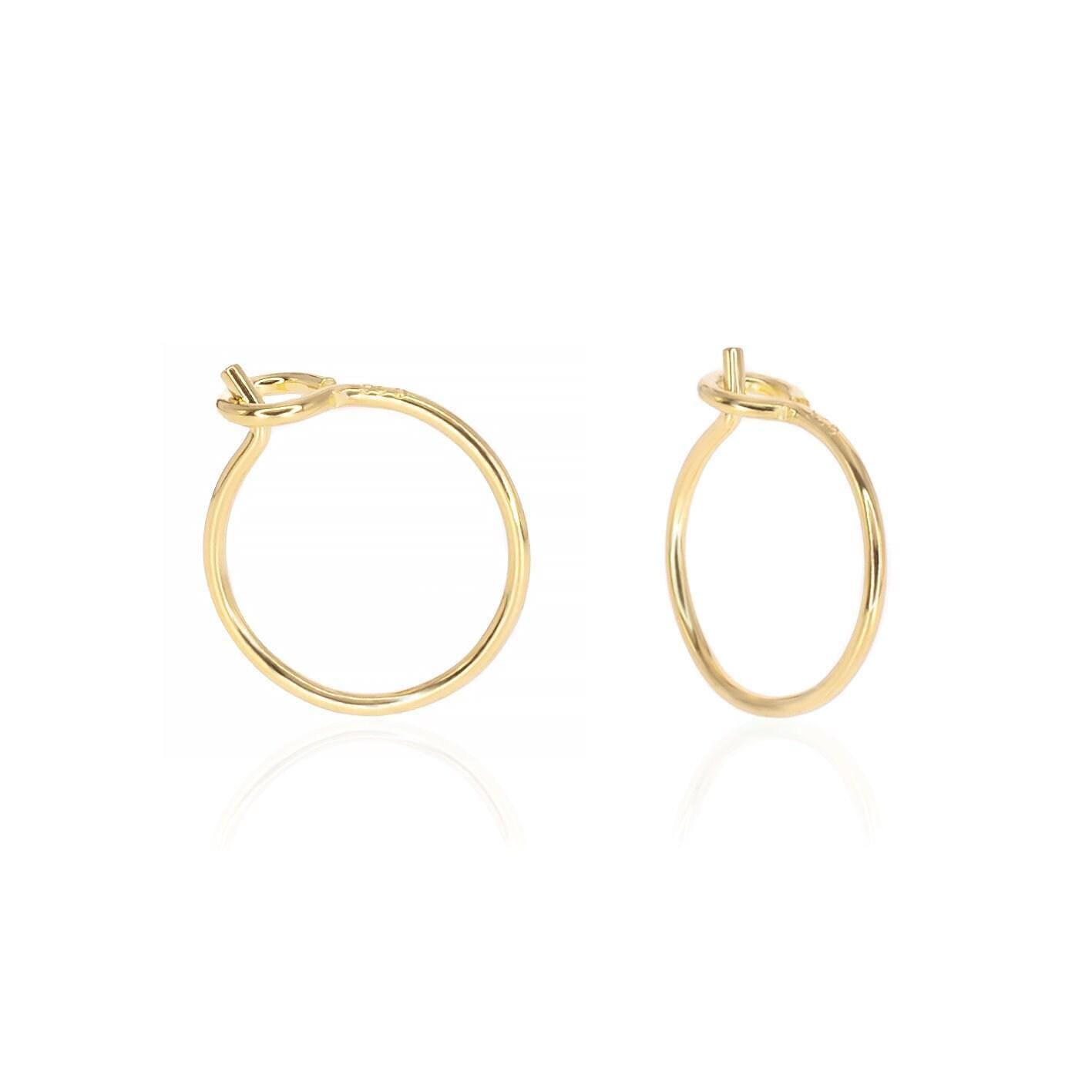Orecchini a cerchio in argento sterling da 16 mm con