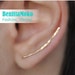 Ear Climbers Earrings x2, Ear Climber, Gold Ear Pins, Climber Earrings 30mm, Ear Crawlers, Earrings Pin, Gold Earrings, Earring Pins 