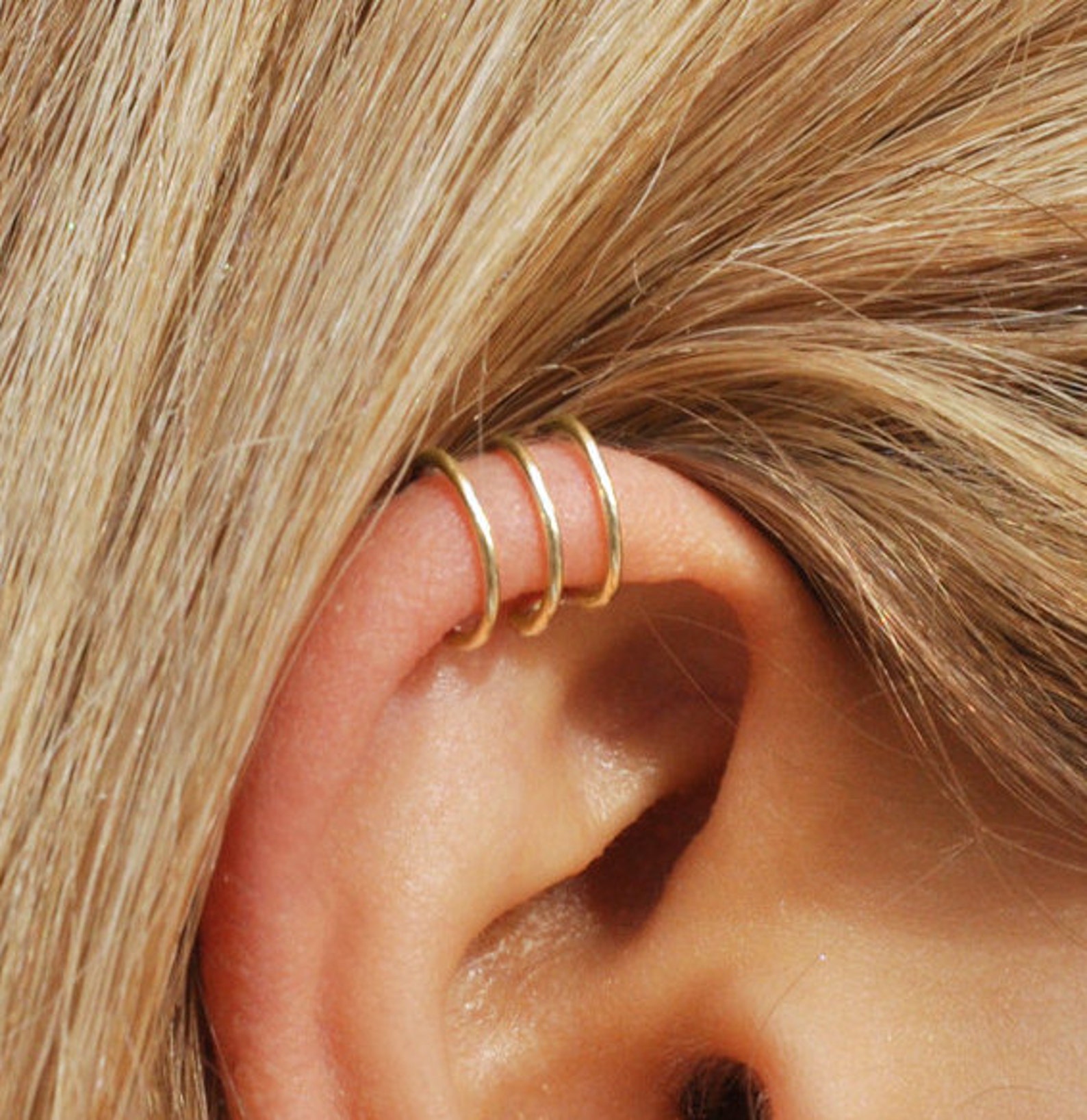 Fake Helix Piercing Gold Filled Ear Cuff Helix Ear Cuff Etsy